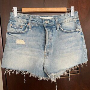 Mother Superior The Tomcat Kick Fray Short in wash True Confessions, size 28